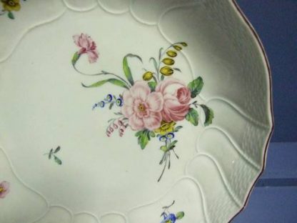 Compotier polychrome aux fleurs Tournai – Image 2