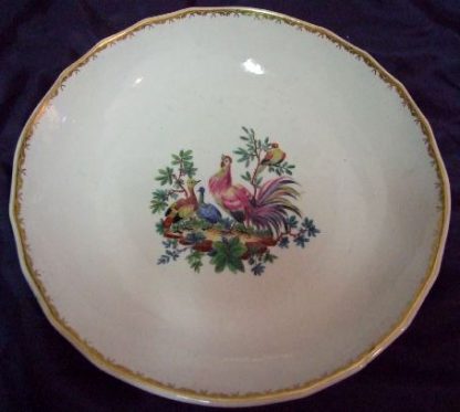 Compotier polychrome aux oiseaux de fantaisie TOURNAI