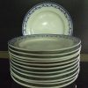 Douze assiettes à dessert en porcelaine de Tournai – Image 3