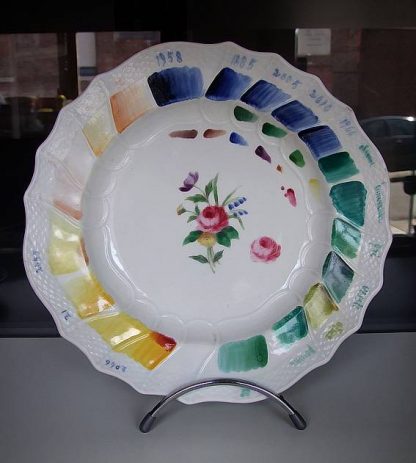 Rare assiette polychrome de Tournai