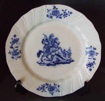 Assiette en porcelaine de Tournai (Saint Georges)