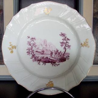 Assiette Camaïeu Pourpre