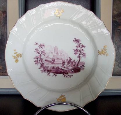Assiette Camaïeu Pourpre