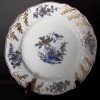 Assiette en porcelaine de Tournai décor Ronda à l'or 18ème