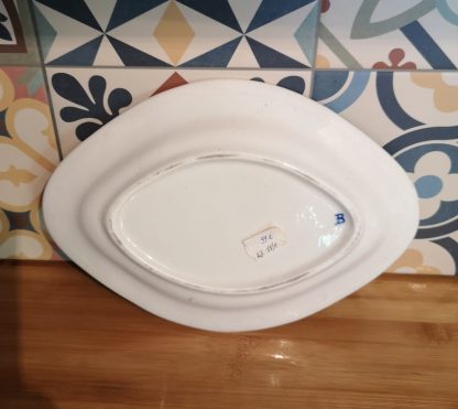 Dessous de saucière en porcelaine de Tournai, décor à la mouche. – Image 3