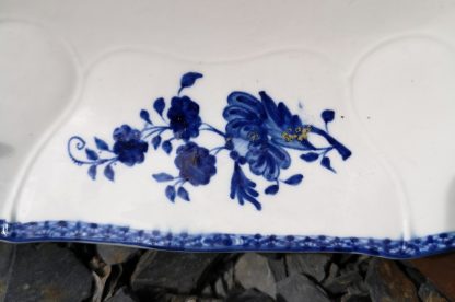 Paire de compotiers à pans coupés en porcelaine de Tournai (décor à la mouche). – Image 3