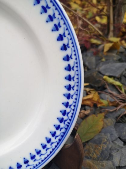 Assiette à dessert en porcelaine de Tournai décor au glands. – Image 2