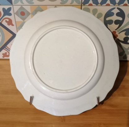 Assiette en porcelaine de Tournai décor ronda et chiffre. – Image 3