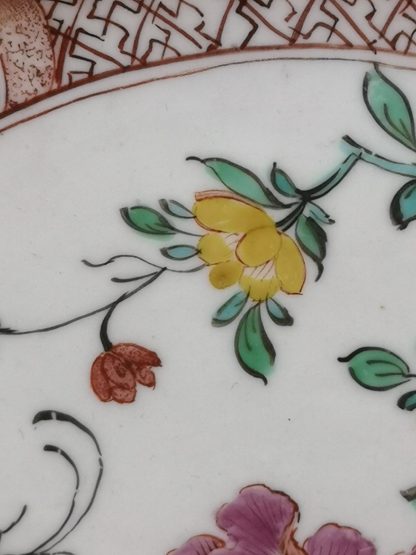 Assiette en porcelaine de Tournai Copie de Chine. – Image 8
