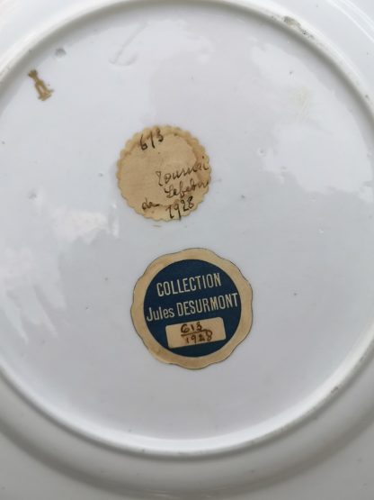 Assiette en porcelaine de Tournai Copie de Chine. – Image 2