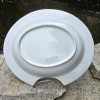Plat à barbe en porcelaine de Tournai ronda 19ème.  – Image 4